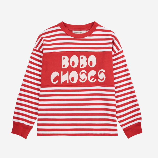 Bobo Choses Stripes Cotton Long Sleeve T-Shirt
