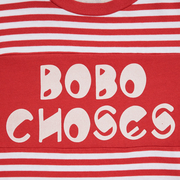 Bobo Choses Stripes Cotton Long Sleeve T-Shirt