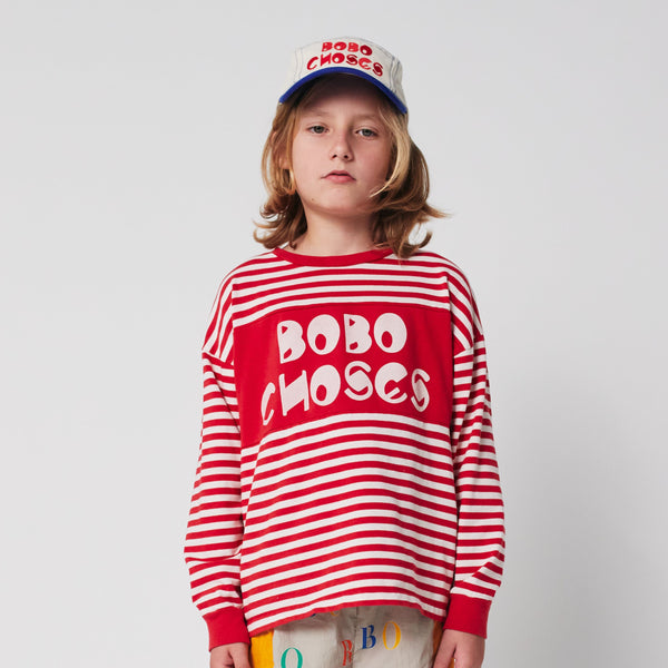 Bobo Choses Stripes Cotton Long Sleeve T-Shirt