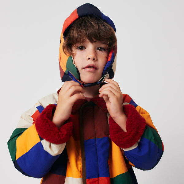 Multicolour Tiles Chapka Hat
