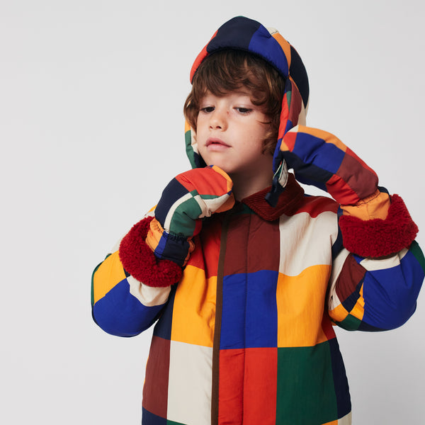 Multicolour Tiles Mittens