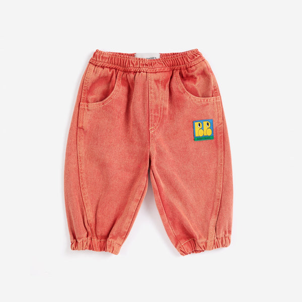 Booo Bo Choses Tag Baby Cotton Denim Pants (Red)