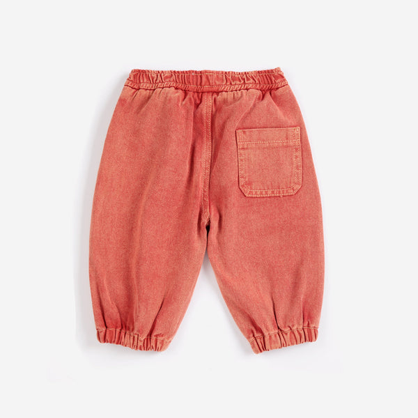 Booo Bo Choses Tag Baby Cotton Denim Pants (Red)