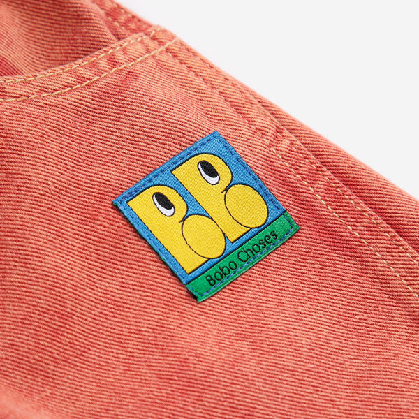 Booo Bo Choses Tag Baby Cotton Denim Pants (Red)