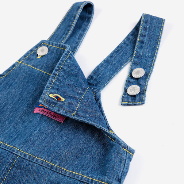 Booo Bo Choses Tag Denim Baby Dungaree Overalls (Midnight Blue)