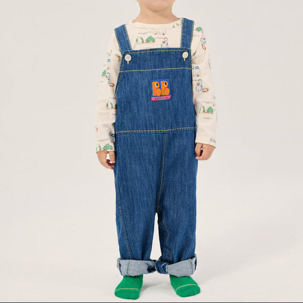 Booo Bo Choses Tag Denim Baby Dungaree Overalls (Midnight Blue)