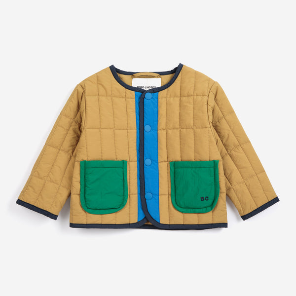 BC Light Padded Colour Block Jacket (Khaki)