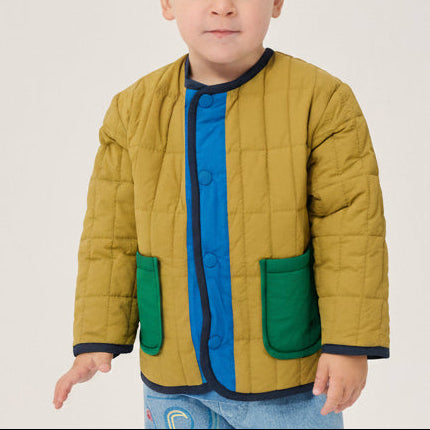BC Light Padded Colour Block Jacket (Khaki)