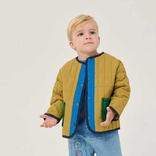 BC Light Padded Colour Block Jacket (Khaki)