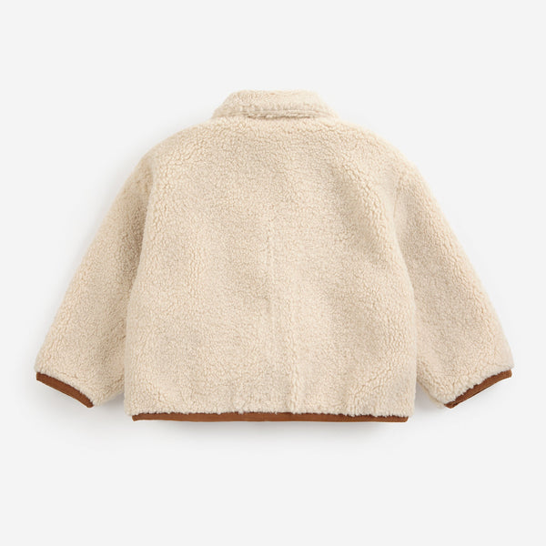 Pixel Abduction Reversible Baby Sheepskin Jacket (Brown)