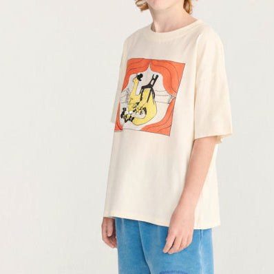 Taxi Saurus Cotton T-shirt (Off-White)