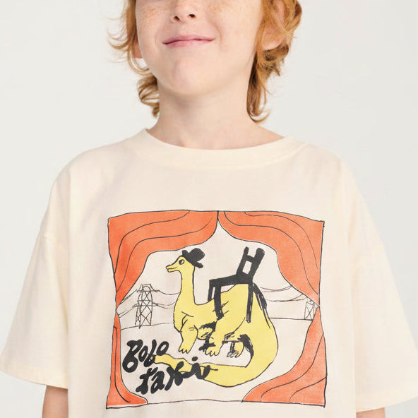 Taxi Saurus Cotton T-shirt (Off-White)