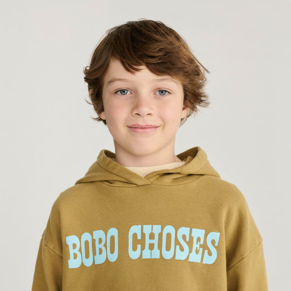 Bobo Choses Pop Cotton Hoodie (Khaki)