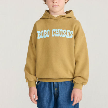 Bobo Choses Pop Cotton Hoodie (Khaki)