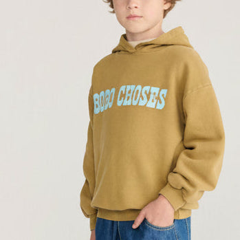 Bobo Choses Pop Cotton Hoodie (Khaki)