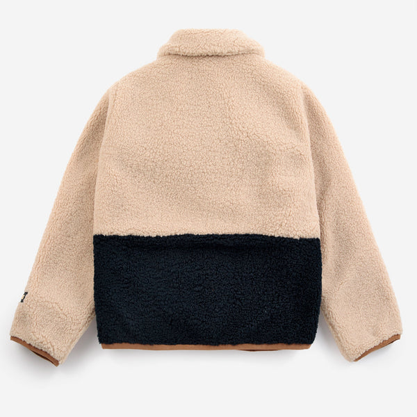Pixel Abduction All Over Reversible Borg Jacket (Brown)
