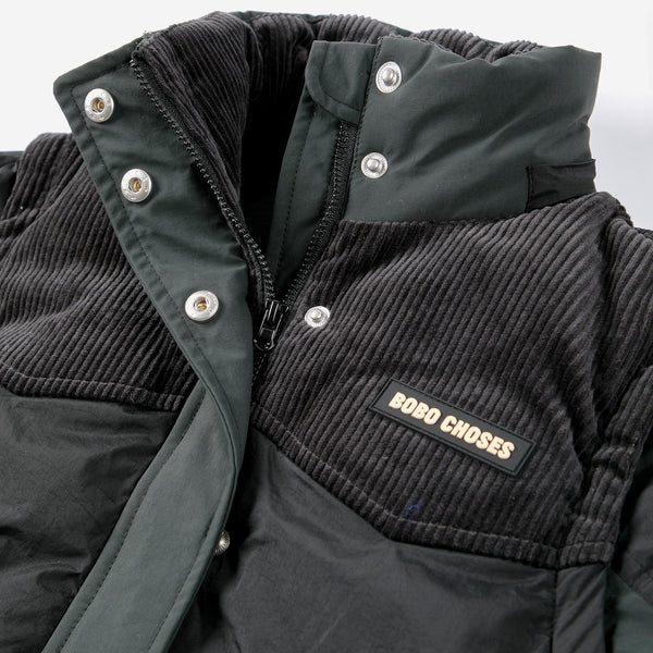 Bobo Choses Padded Puffer Hooded Anorak Coat (Midnight Blue)