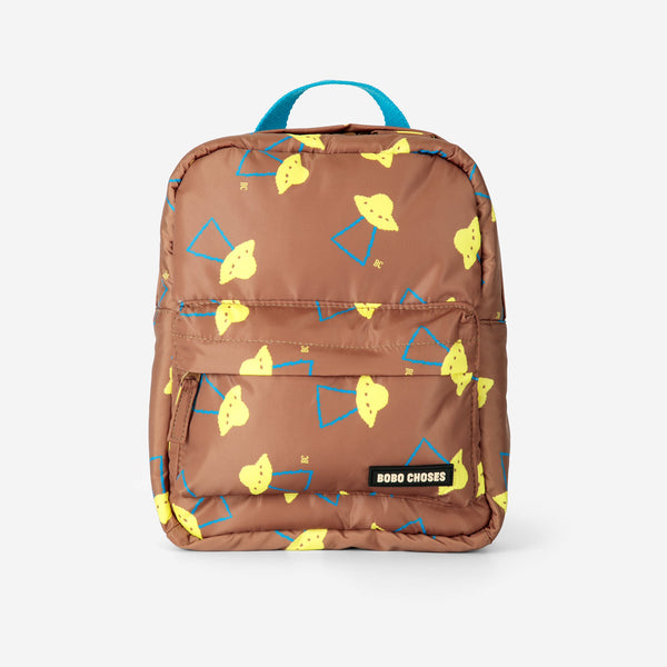 Pixel Abduction All Over Backpack (Brown)