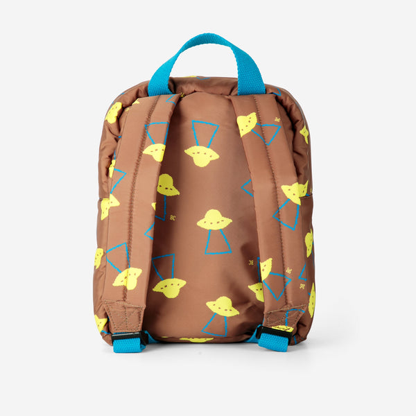 Pixel Abduction All Over Backpack (Brown)