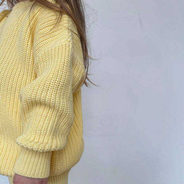 Lemon Aspen Oversized Knit Jumper