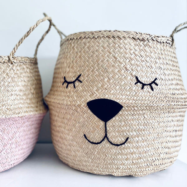 Natural Lioness Handwoven Storage Basket (Extra Large)
