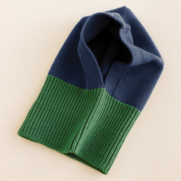 Eddy Merino Wool Balaclava (Blue/Grass)