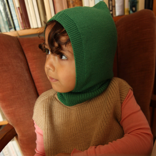 Eddy Merino Wool Balaclava (Grass)