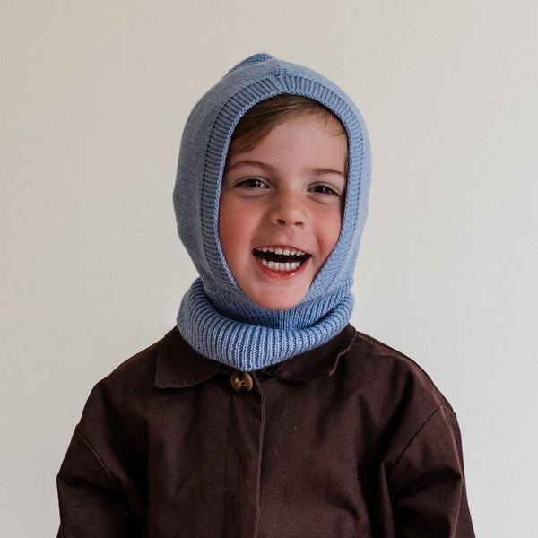 Eddy Merino Wool Balaclava (Light Blue)