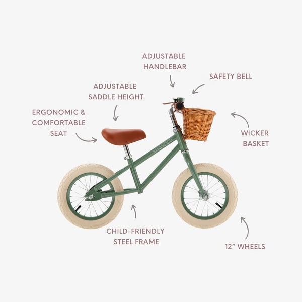 Banwood First GO! Balance Bike (Forest)