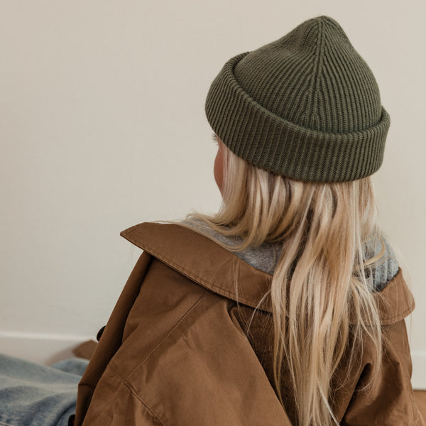 Fonzie Merino Wool Beanie (Artichoke)
