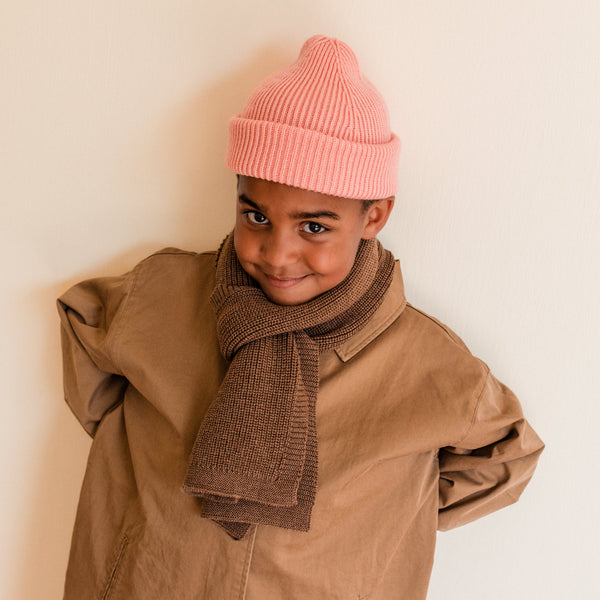 Fonzie Merino Wool Beanie (Bubblegum)