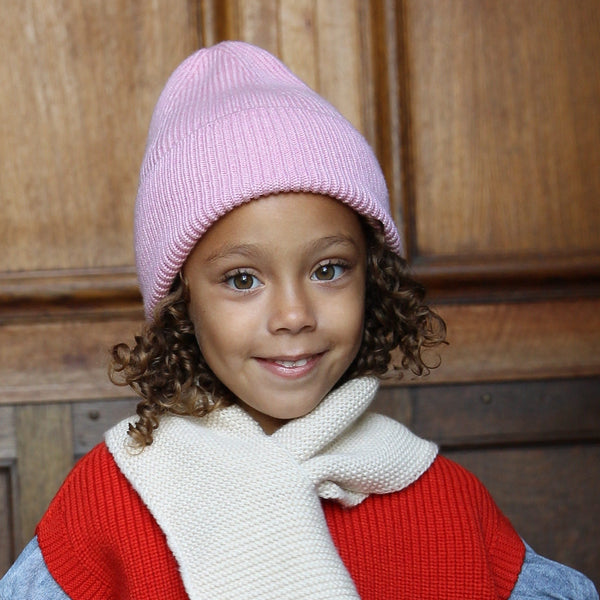 Fonzie Merino Wool Beanie (Cotton Candy)