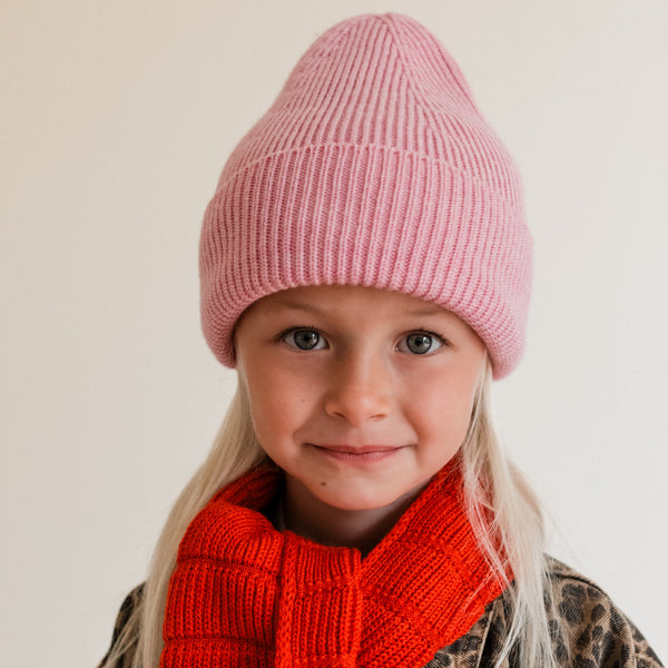 Fonzie Merino Wool Beanie (Cotton Candy)