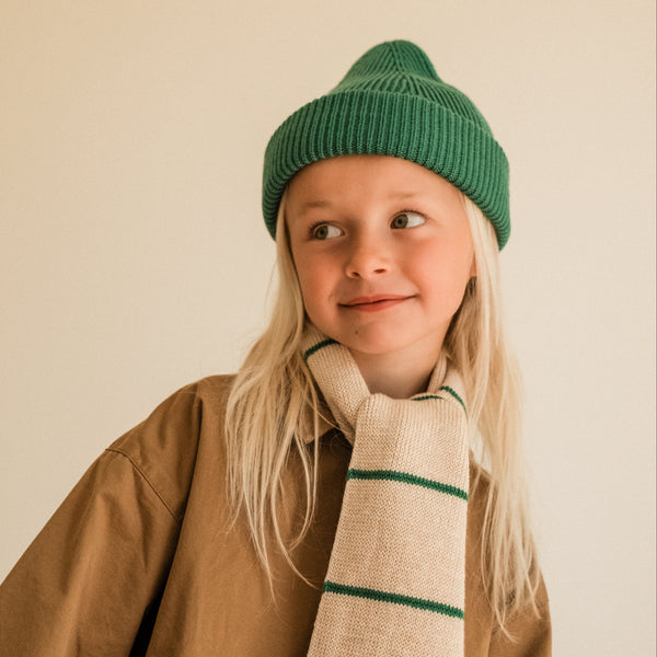 Fonzie Merino Wool Beanie (Grass)