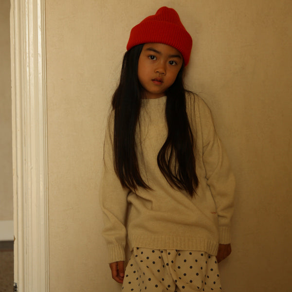 Fonzie Merino Wool Beanie (Red)