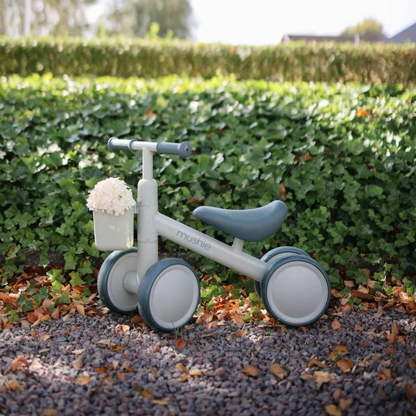Mushie Mini Toddler Bike with Basket (Sage)-PRE ORDER 3-4 WEEKS