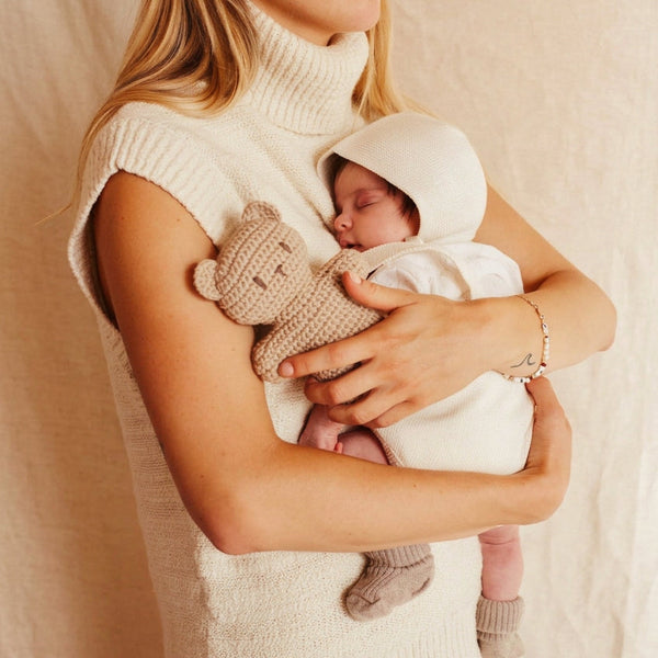 Cotton Crochet Bini Bear (Toast)