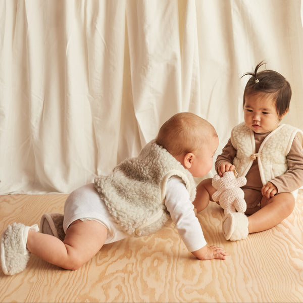Binibamba Merino Wool Snuggle Vest (Cloud)