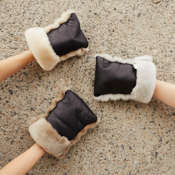 Sheepskin Universal Fixed Harness Buggy Puffmuff (Toast)