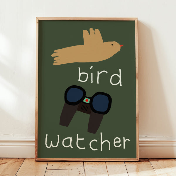 Bird Watcher Art Print