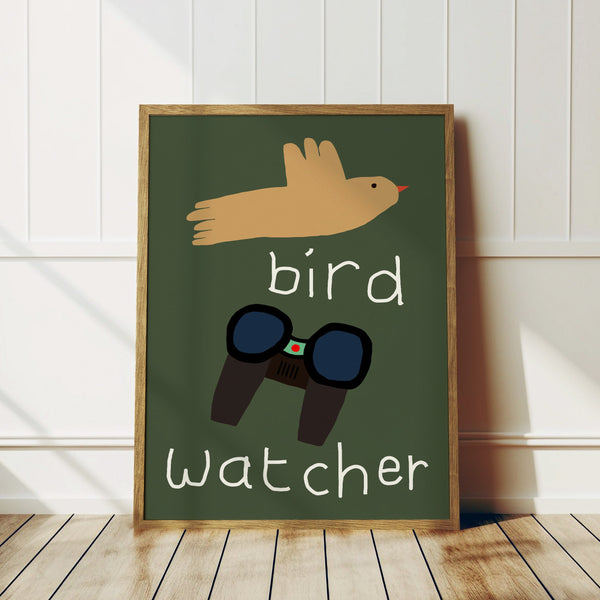 Bird Watcher Art Print