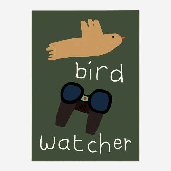Bird Watcher Art Print