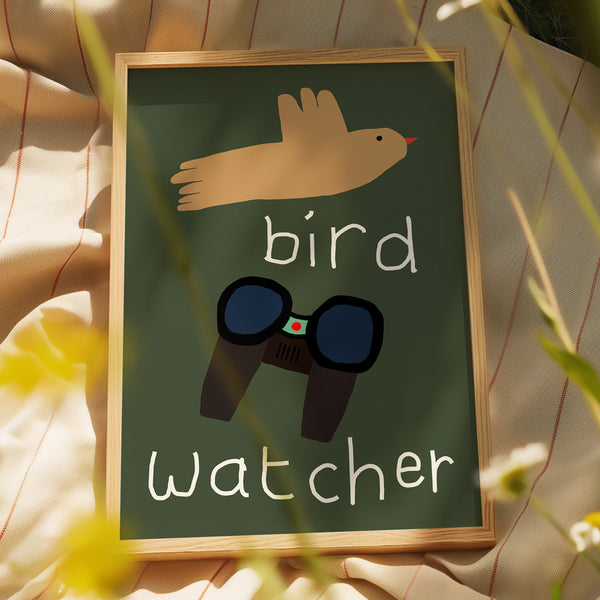 Bird Watcher Art Print