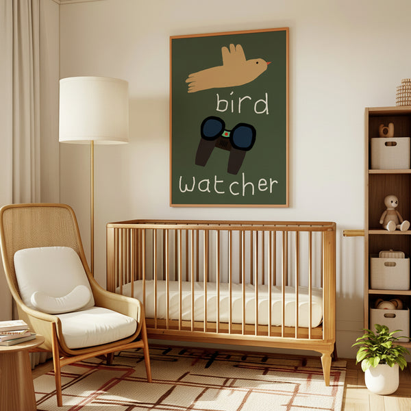 Bird Watcher Art Print