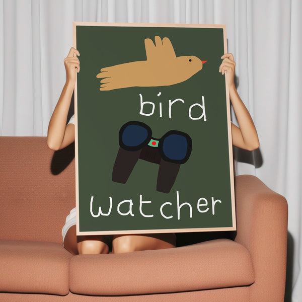 Bird Watcher Art Print
