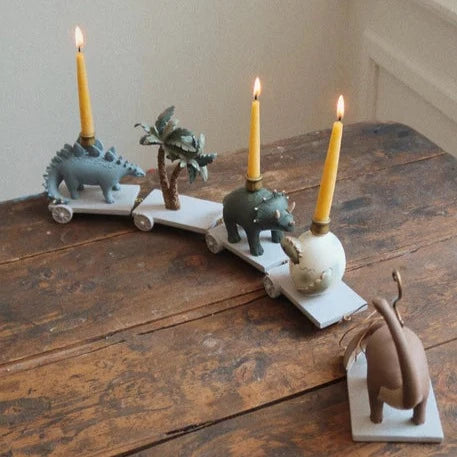 Birthday Train Candle Holder Table Decoration (Dinomite)