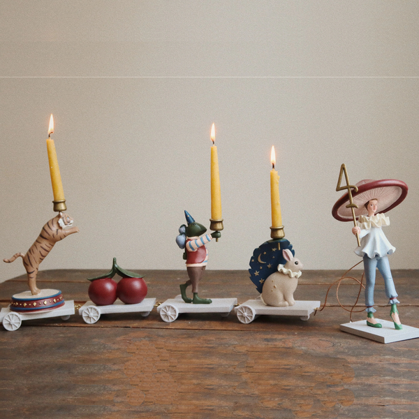 Birthday Train Candle Holder Table Decoration (Magical Forest)