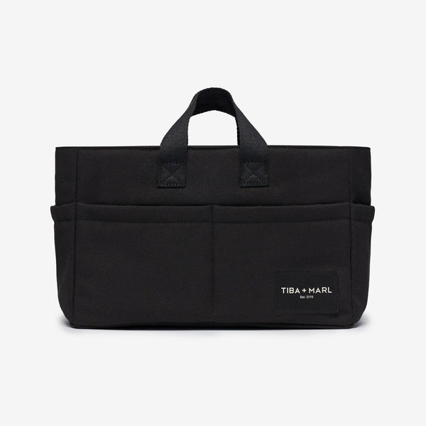 T+M Canvas Organiser Caddy / Pocket Tote Insert (Black)