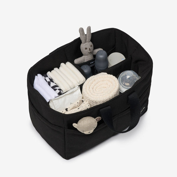 T+M Canvas Organiser Caddy / Pocket Tote Insert (Black)