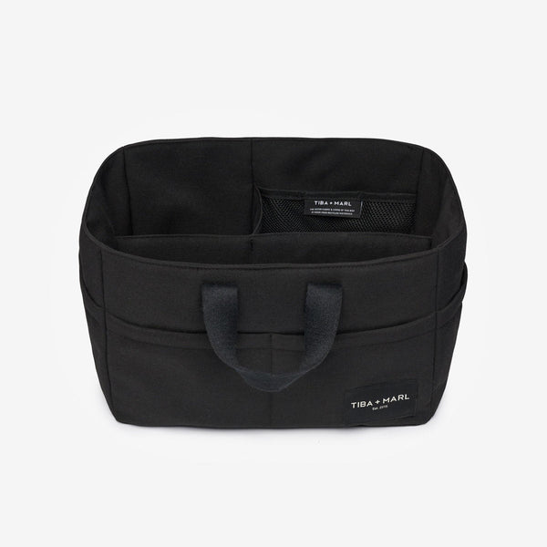 T+M Canvas Organiser Caddy / Pocket Tote Insert (Black)